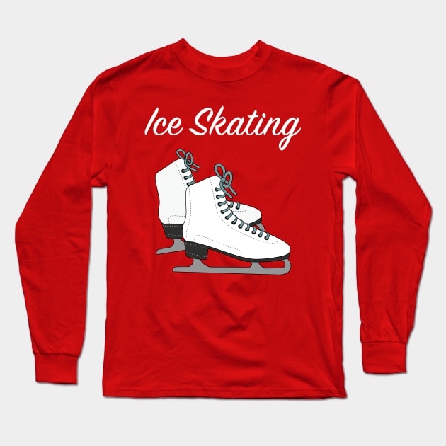 Ice Skating Long Sleeve T-Shirt by vladocar